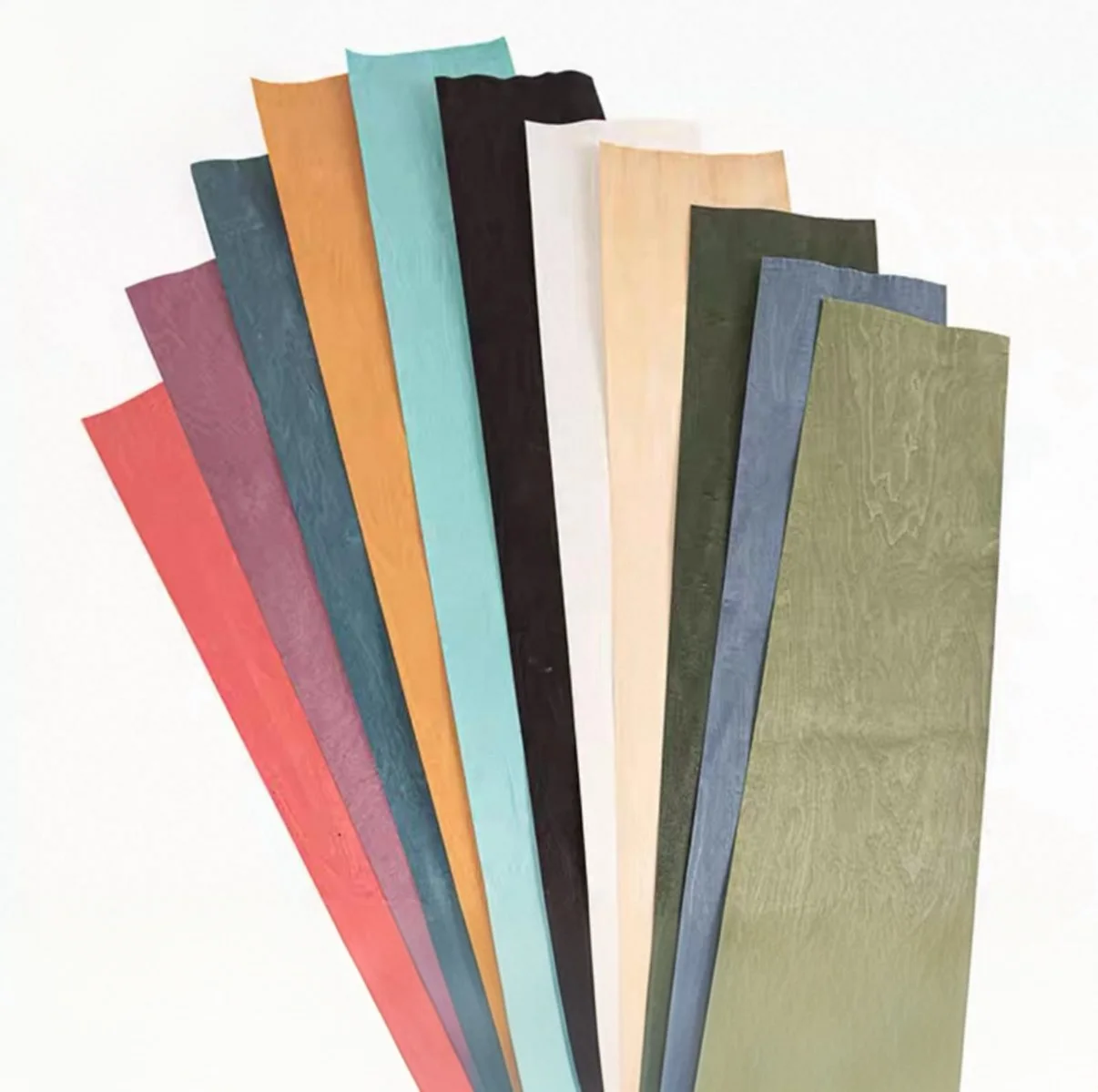 Placage en bois d'érable violet teint naturel, 0.5mm, appliqué à la main, pour l'artisanat et les projets de bricolage, 2,5x0,2 mètres