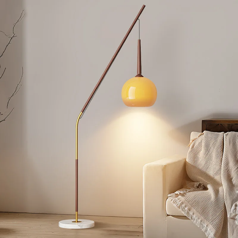 Medieval ins wind reading lamp Nordic living room sofa bedroom bedside floor lamp homestay floor lamp