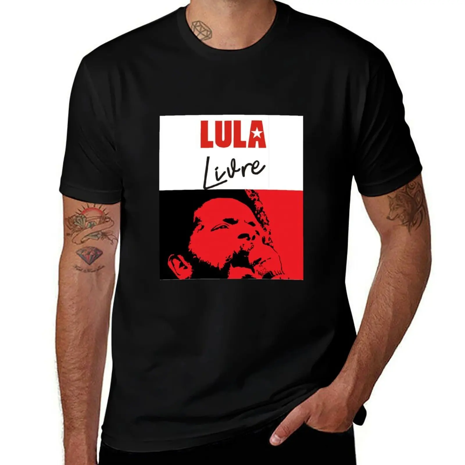 Lula Livre Lula 2018 Camiseta homem camiseta designer de algodão camiseta pacote camiseta