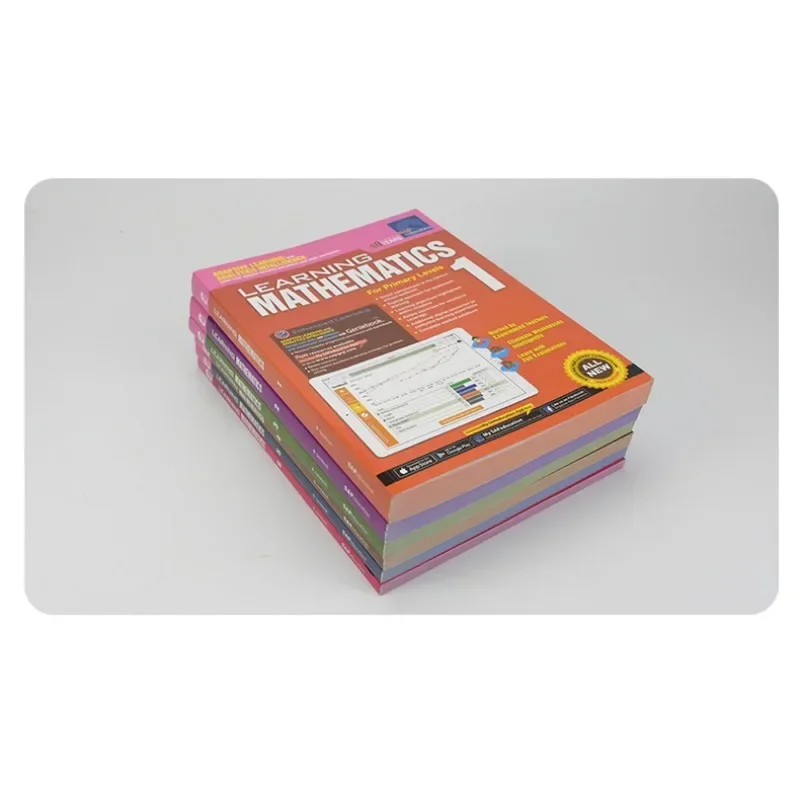 Sap Aprendizagem Matemática Livro para Crianças, Singapore Primary School Textbook, Learn Math Books, 6 PCs/Set, Grade 1-6