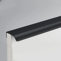 Gold Black Hidden Handles Long Kitchen Cabinet Pulls Drawer Knobs Furniture Handles Cupboard Pulls Wardrobe Pulls