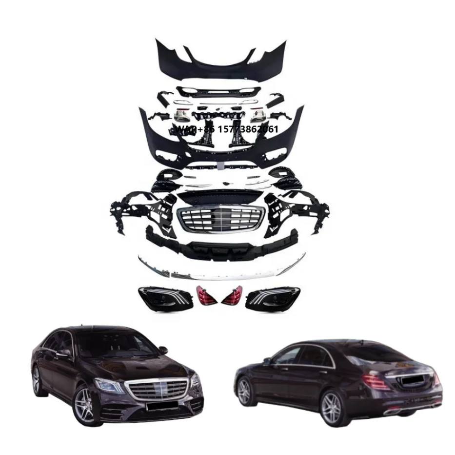 

New Auto Parts ABS Front Rear Bumper for W222 Pre Lci S450 2014-2017 2018 2020 Bodykit Modification Accessory