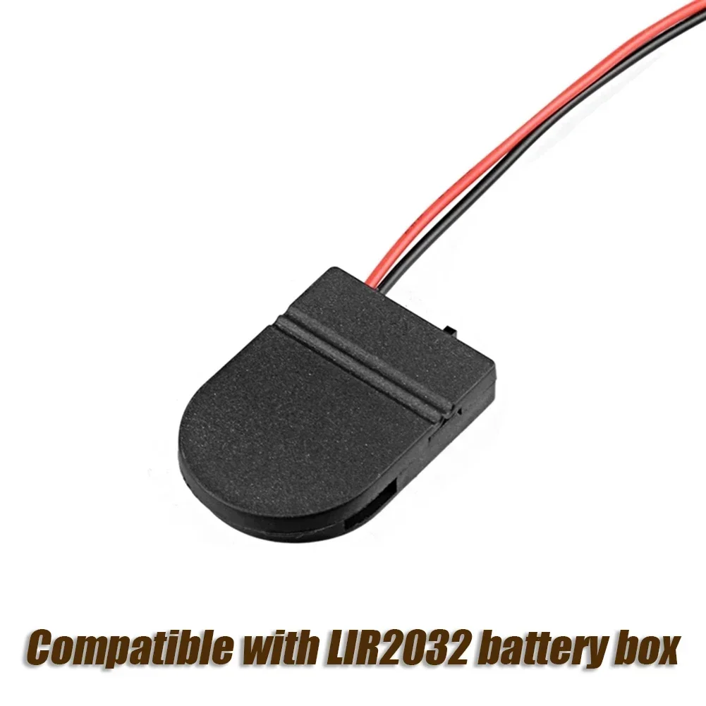 For CR2032 LIR2032 Coin Cell Battery Holder With Switch Leads Single Slot 3V Button Coin Cell BatteryCase