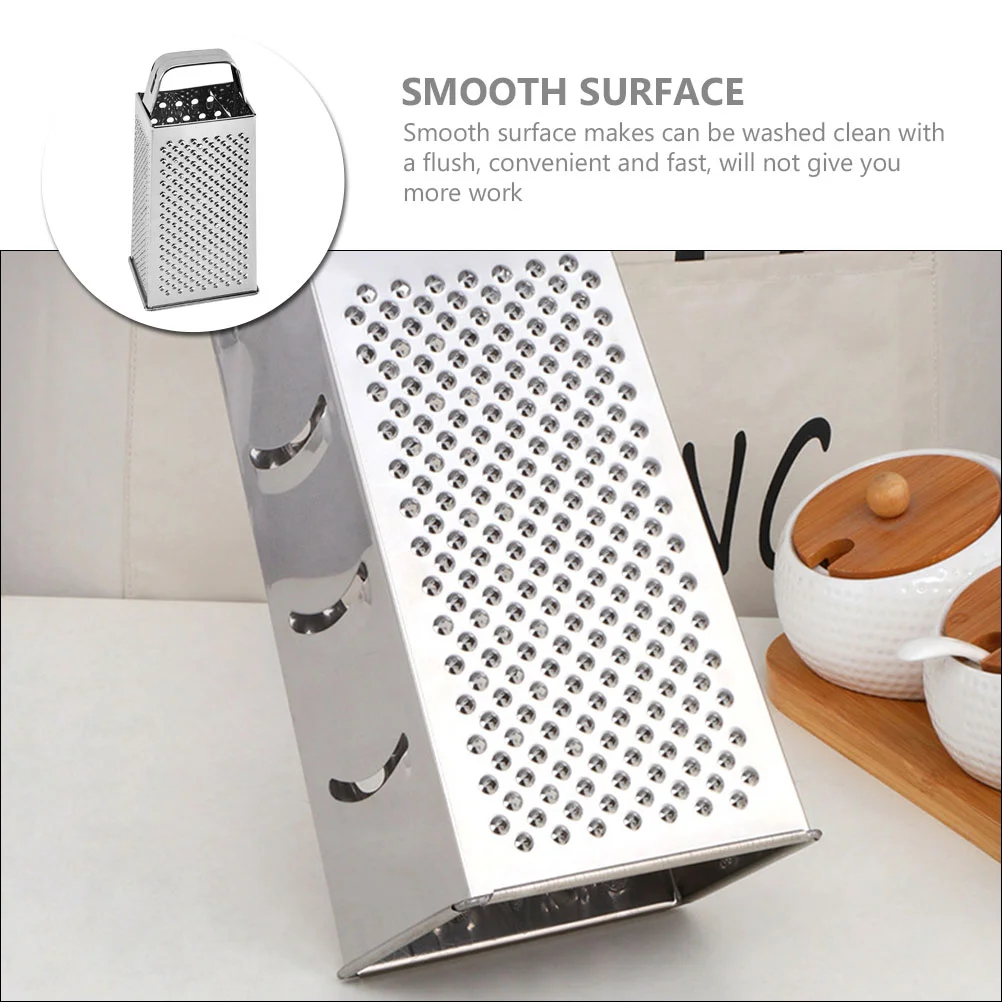 Stainless Steel Grater Kitchen Gadget Fruit Slicer Multi-use Vegetable Multipurpose Flat