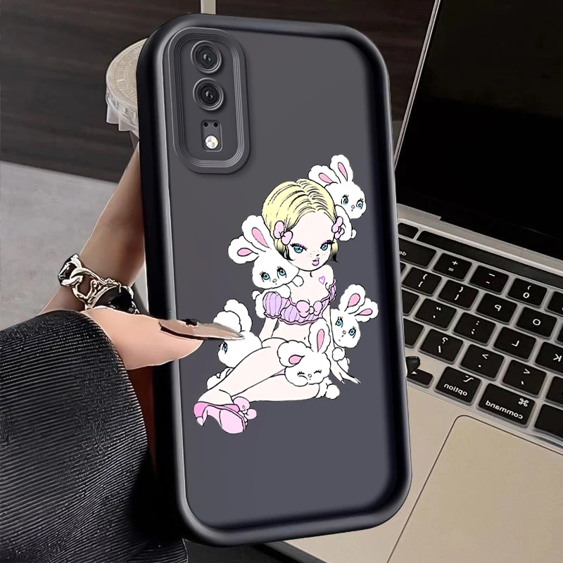 for Huawei MATE 10SE NOVA Y70S enjoy P50 PRO P30 P40 LITE P20 soft Lovely shockproof cute girl phone case Casing