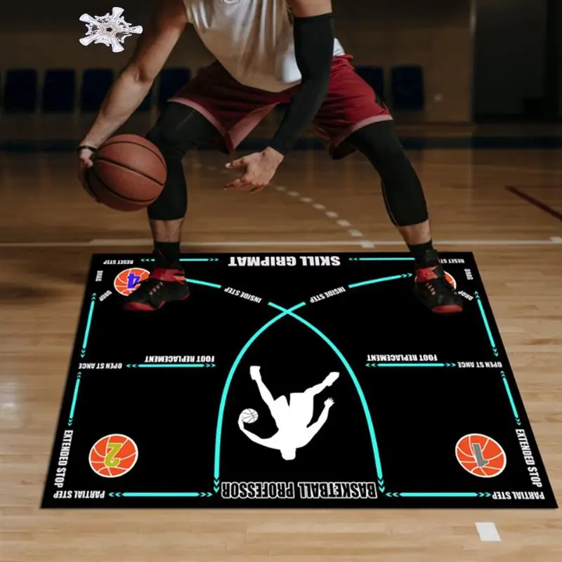 

Portable Basketball Footwork Mat Portable Anti-Slip Basketball Training Mat Footwork Footstep Training Pad