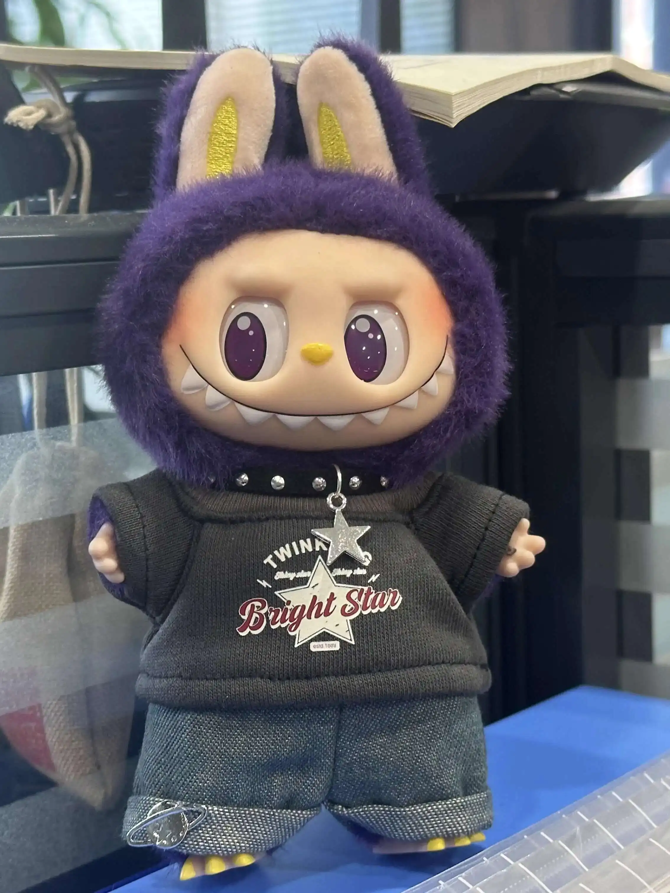 17cm Labubu 인형 옷 락 시리즈 Labubu 옷 인형 세트 속성 없음 면 인형 인형 옷