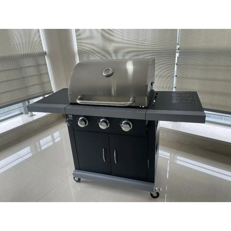 Customized BBQ Grill Stove - Pellet Charcoal Compatible Stainless Steel Cast Iron Movable for Indoor And Outdoor Use