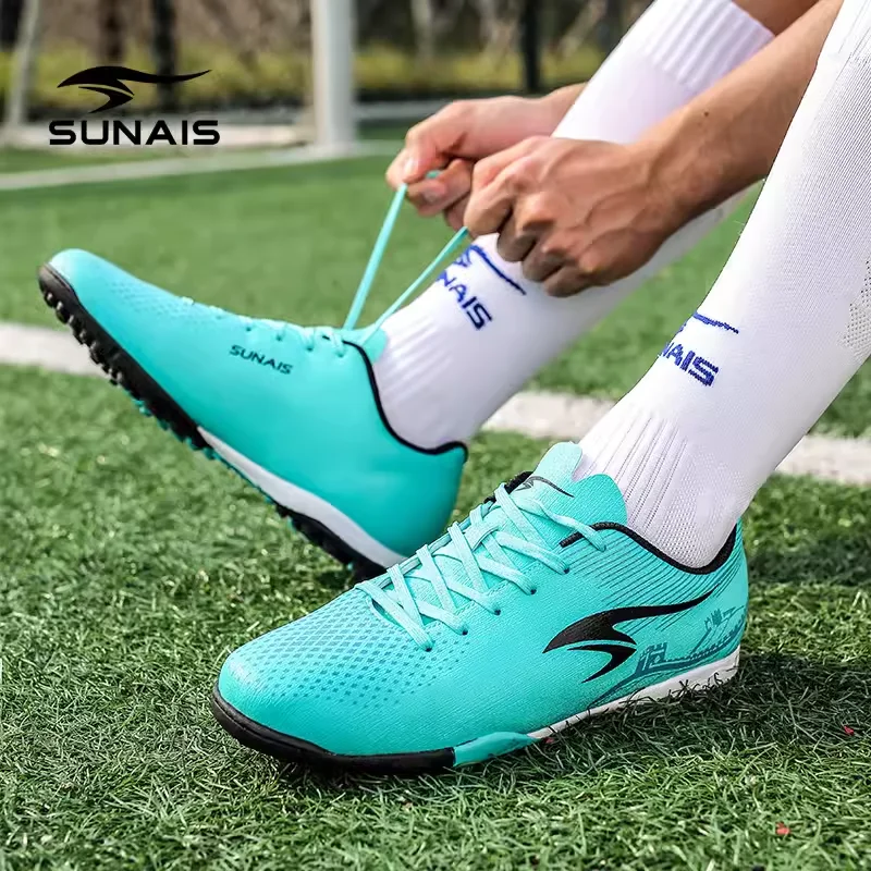 SUNAIS Lightweight TF Turf Soccer Shoes, Low-top Ankle Support,  Special for Plastic Courts/School Playgrounds Training Shoes