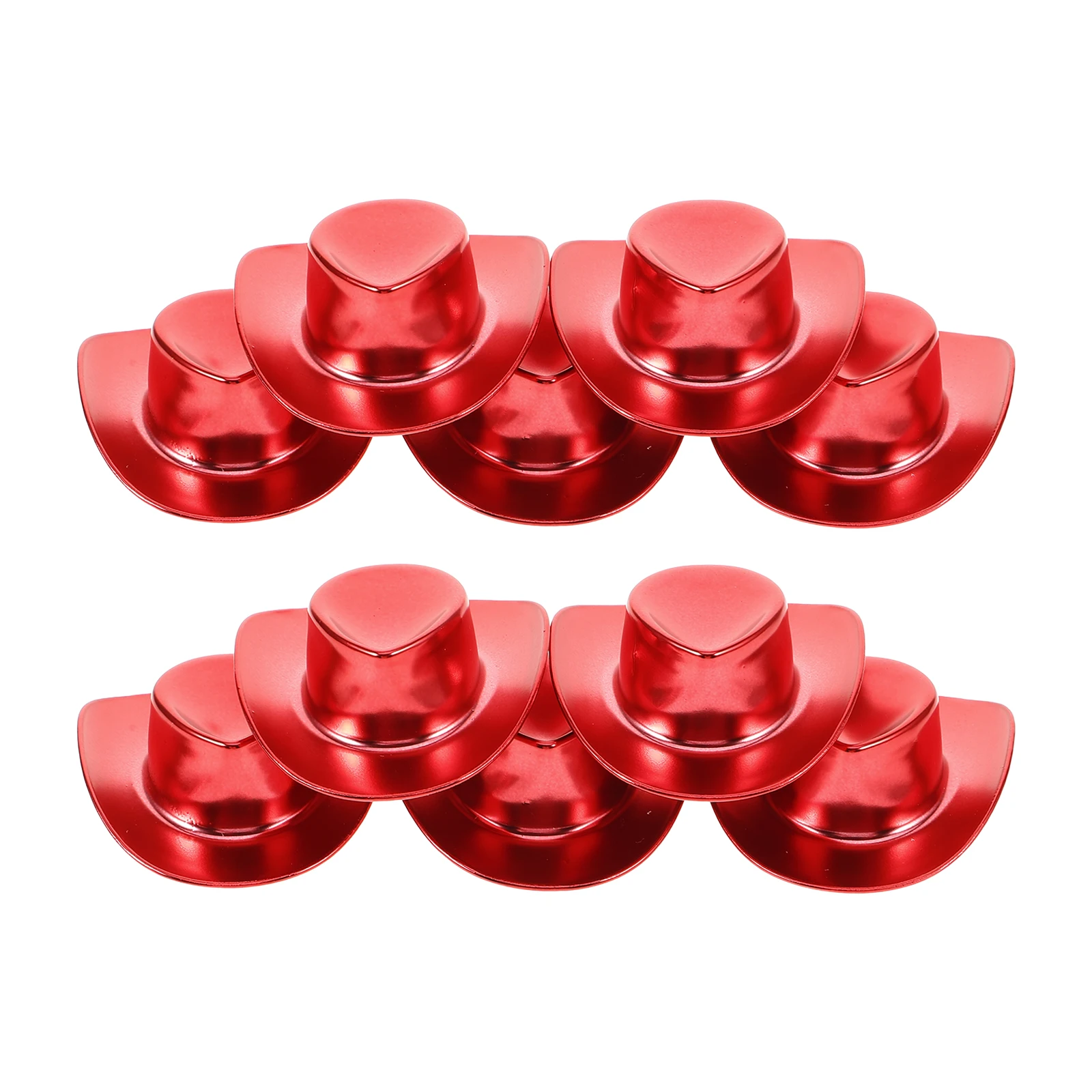 10 stuks Mini Cowgirl Hoed Decoraties Kleine Hoeden voor Ambachten DIY Accessoires Party Decor Miniatuur Hoed Mini Hoeden DIY Accessoires