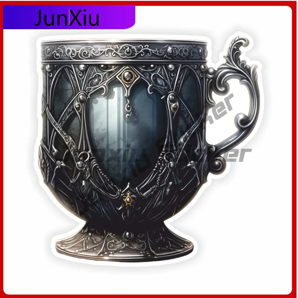 

Gothic Cup Decals Waterproof Vinyl Sticker Custom Decal V125 Motorcycle Stickers Camping Car Suv Bumper Decals Decorative Pvc