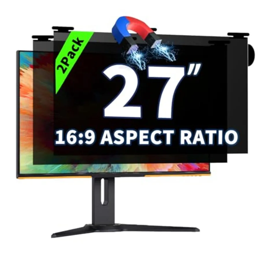 

6:9 Widescreen Computer Privacy Screen Removable Anti Glare Blue Light Blocking Privacy Shield with Anti-Scratch Protector Film