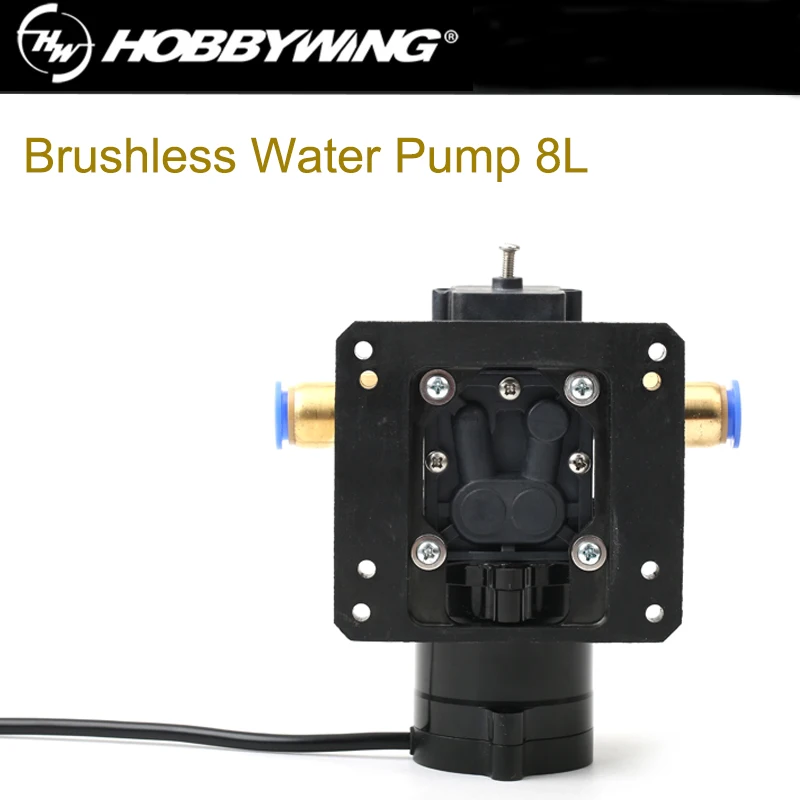 Hobbywing Combo Pump 8L Brushless Water Pump 10A 14S V1 Sprayer Diaphragm Pump for Plant Agriculture UAV Drone