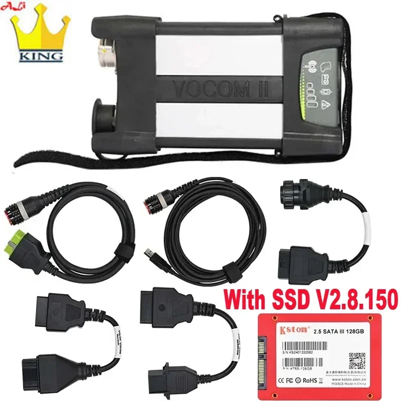 

For vocom 2 ii 88890400 Heavy Truck excavator Diagnostic OBD2 scanner Cable VOCOM 2 Interface SSD Diagnose Diagnostic Tools