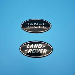 3D Carbon LAND ROVER Logo Range Rover Emblem Sticker Car Front Grille Rear Trunk Badge Land Rover Discovery Defender Accessories