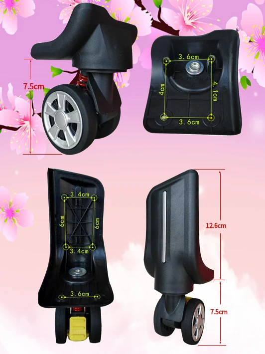 Luggage Repair Replacement Wheel Accessories Universal Wheel for Carry-On Suitcase And Suitcase 102 YD3079 Roller Wheel
