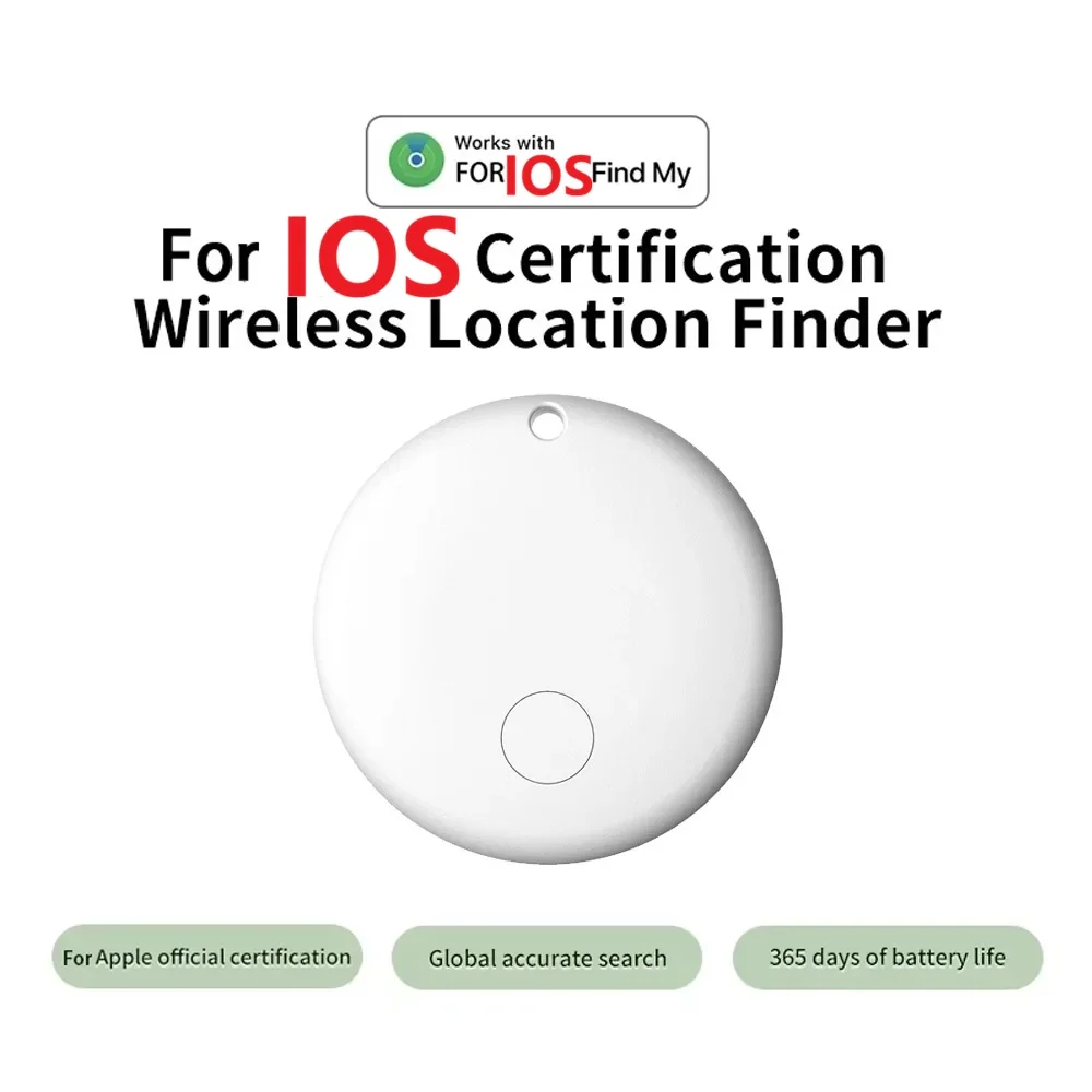 JSPTEC Security Bluetooth Tag Based on IOS Find My app Anti-lose Tracker Sound Locate Message Reminder Alarm Key Finder Phone