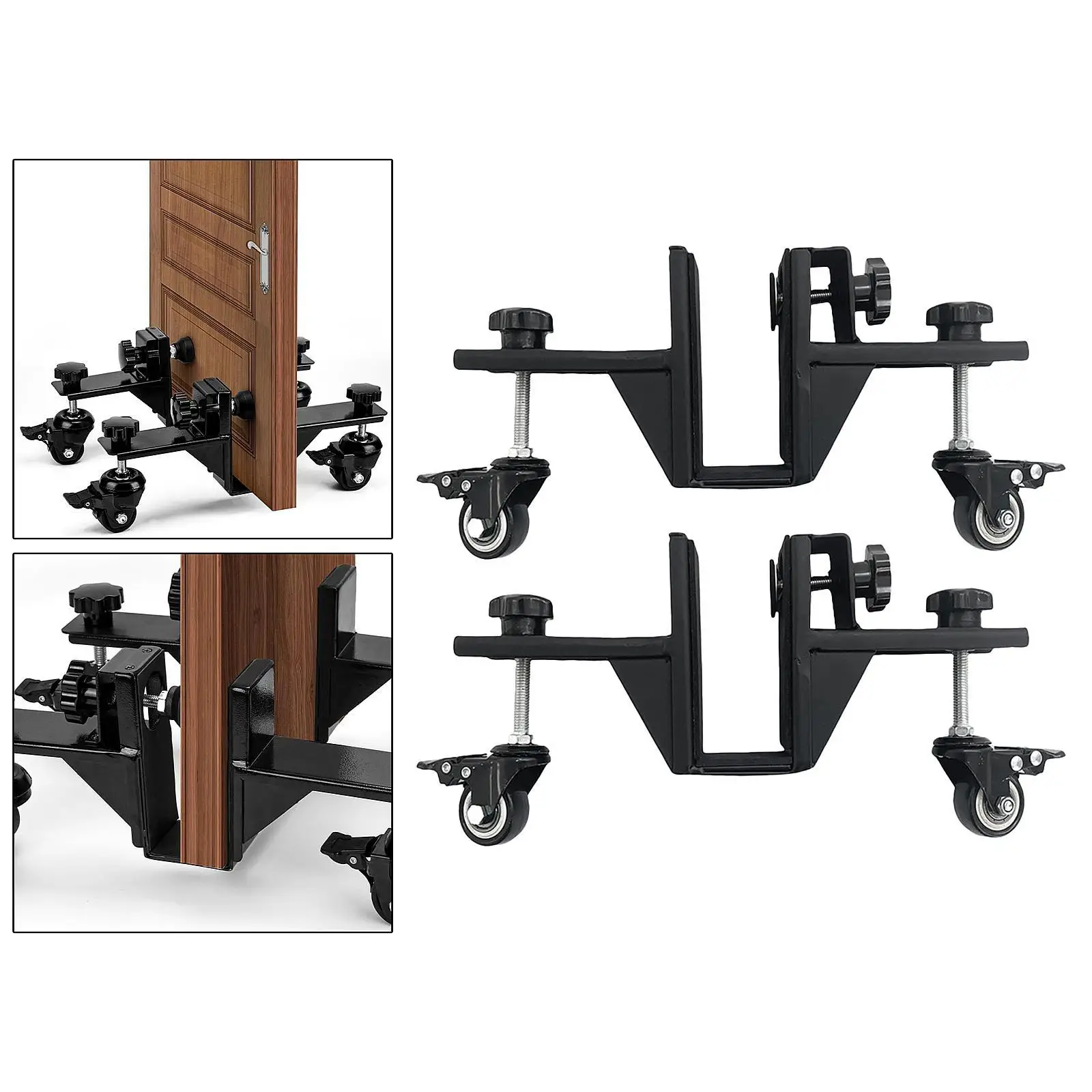 

2x Door Installation Dolly Kit Helper Door Board Lifter Cart Door Mover Practical, Heavy Duty Door Board Dolly Panel Dolly