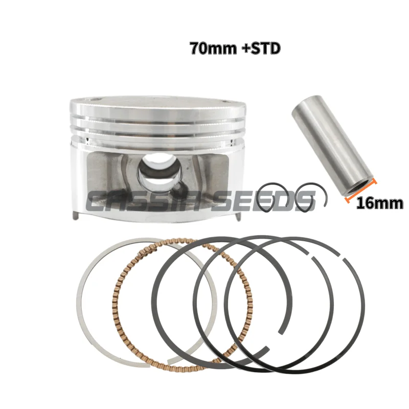 Motorcycle Engine Parts Piston Ring Kit 70mm For Yamaha XT225 TW225E ST225 Mustang TTR230 TT-R230 TW200 BW200