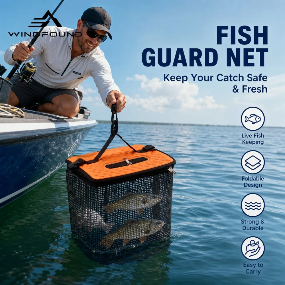 Portable Quick-drying Floating Fish Net Bag/fish Protection Bag An Essential for Fishing Suitable for Camping and Fishing Trips