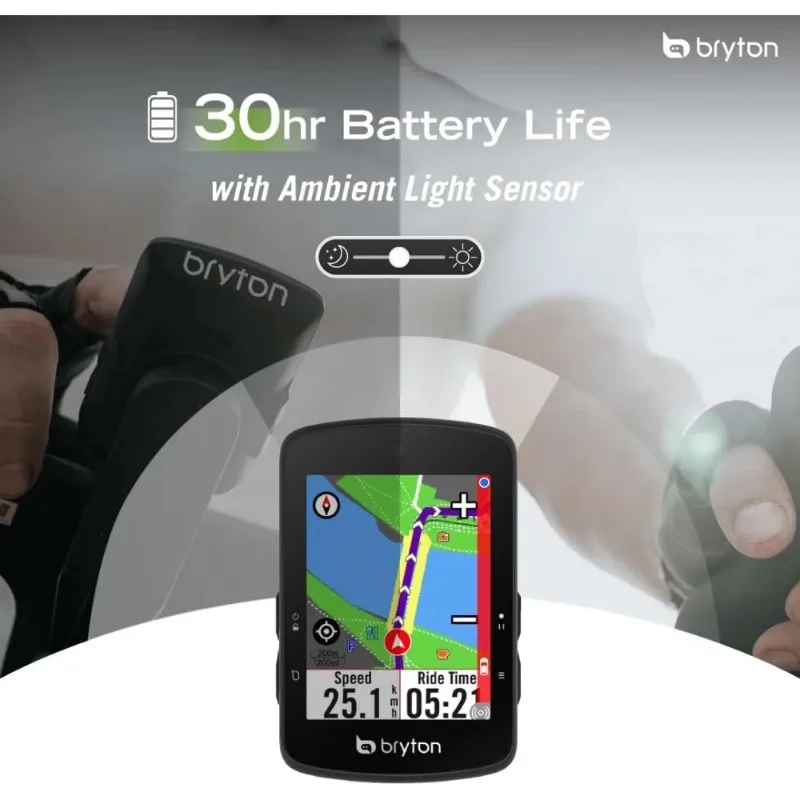 حار بيع. S510 شاشة LCD ملونة تعمل باللمس GPS للدراجة/ركوب الدراجات، خريطة الولايات المتحدة الأمريكية غير متصلة بالإنترنت، متوافقة مع رادار الدراجة
