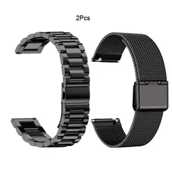 20mm 22mm Stainless Steel Watchband For Garmin Venu/3/2/SQ/SQ 2/Venu2 Plus Wrist Band Strap For Garmin Vivoactive 3 4 5 Band