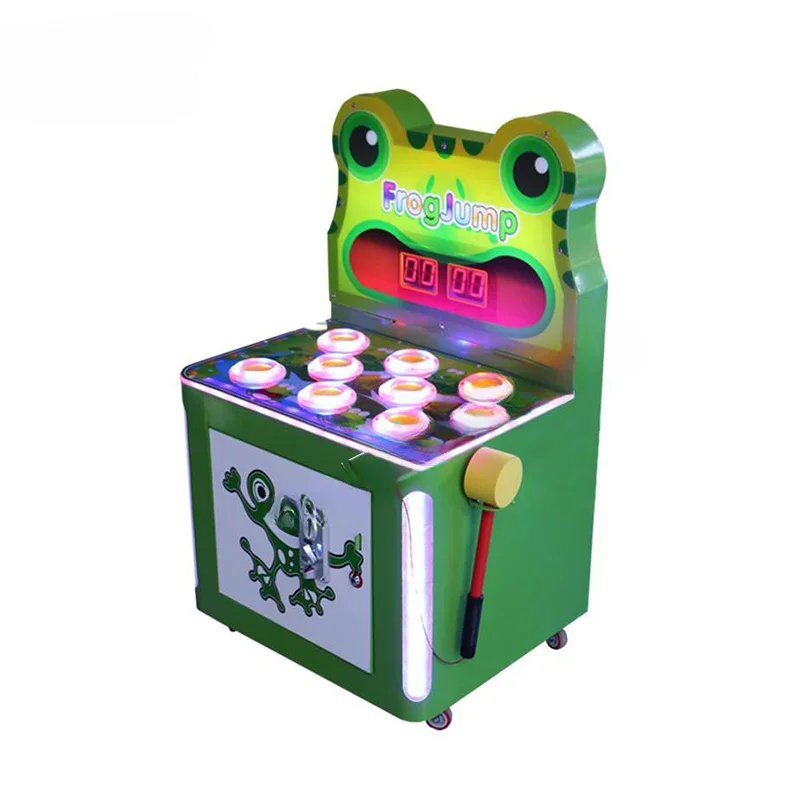-Crazy Frog Coin Operated Game Machine Hit Hammer Jumping Bean Redemption Game For Kids And Adults
