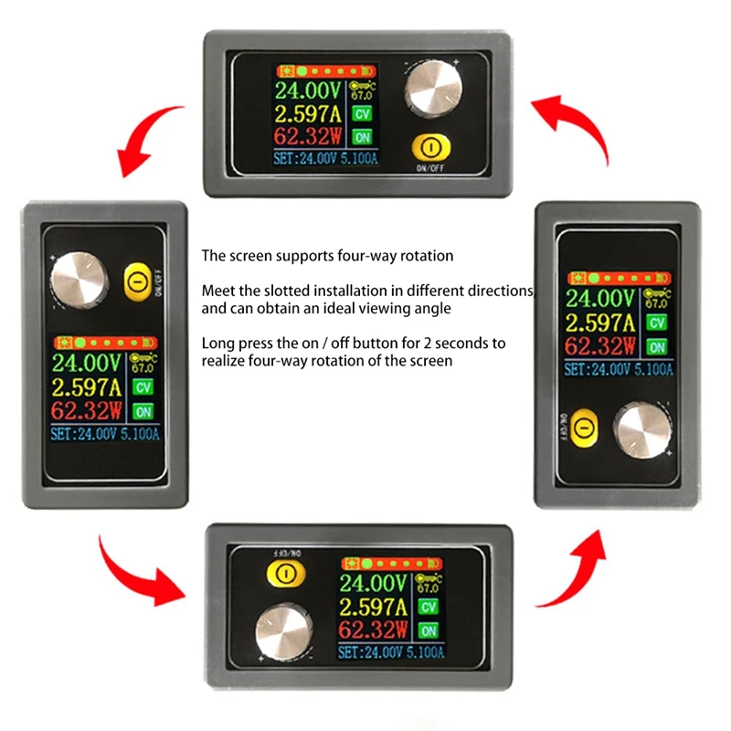 XYS3580 DC-DC Buck Boost Converter CC CV 0.6-36V 5A Power Module Adjustable Regulated Laboratory Power Supply Variable