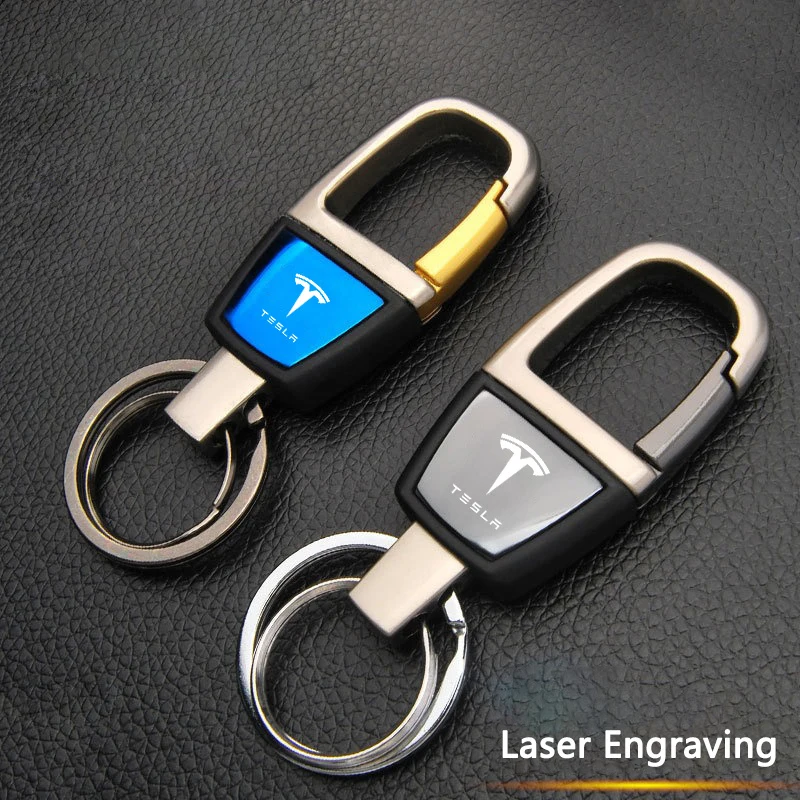 

High Quality Metal Car Keychain Key Pendants Keyring Accessories for Tesla Model 3 Y S X 2021 Roadster Cybertruck Juguete SpaceX