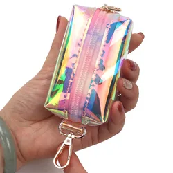 1pc Colorful Pet Waste Bag Holder Portable Transparent Dog Poop Bag Dispenser Pouch Pet Storage Bag