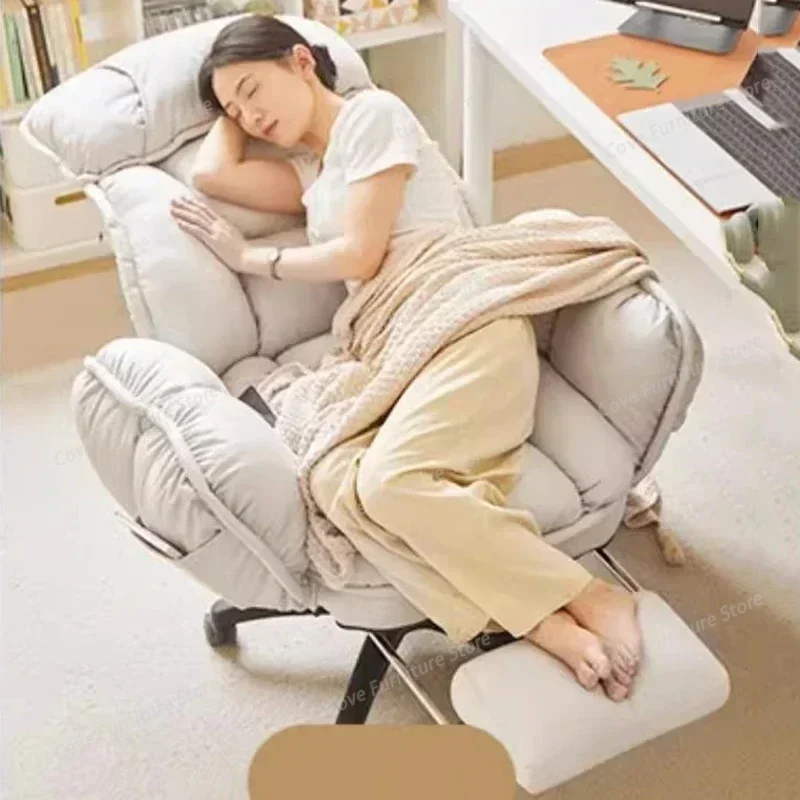 Footrest Wheels Office Chair Kids Velvet Reading Cheap Backrest Student Relaxing Office Chair Throne Muebles Home Furniture view 4