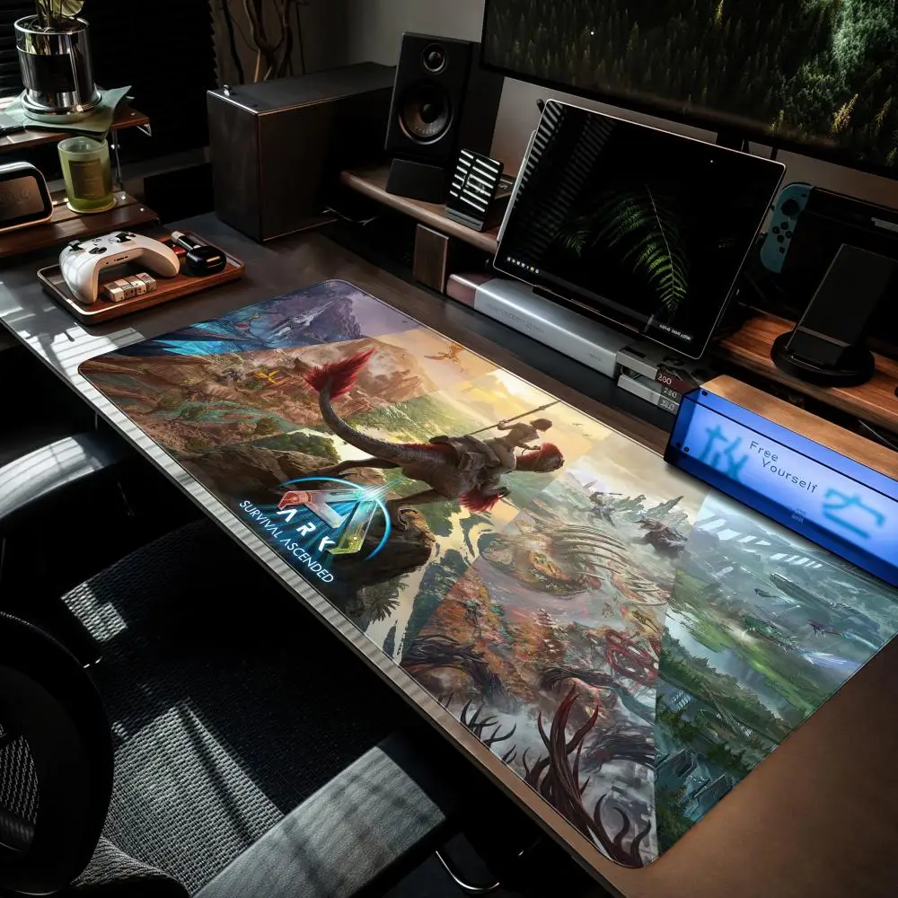 Ark Game Survival Ascended Mouse Pad MouseMat XXL ملحقات الكمبيوتر لوحة المفاتيح الكبيرة طاولة الكمبيوتر المحمول الوسادة المنتج الجديد #1