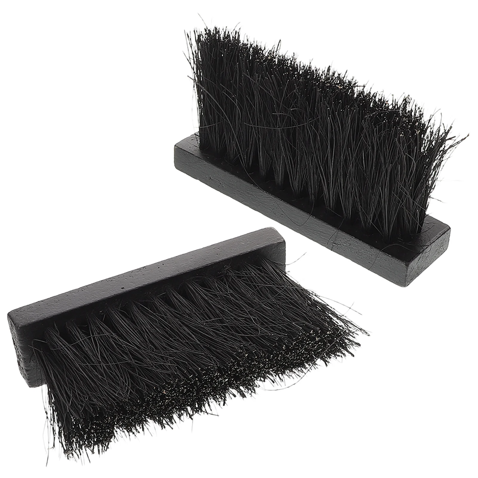 

2pcs European Style Fireplace Brush Head Plant Brown Replacement For Wood Stove Pellet Bbq Ash Cleaner Broom