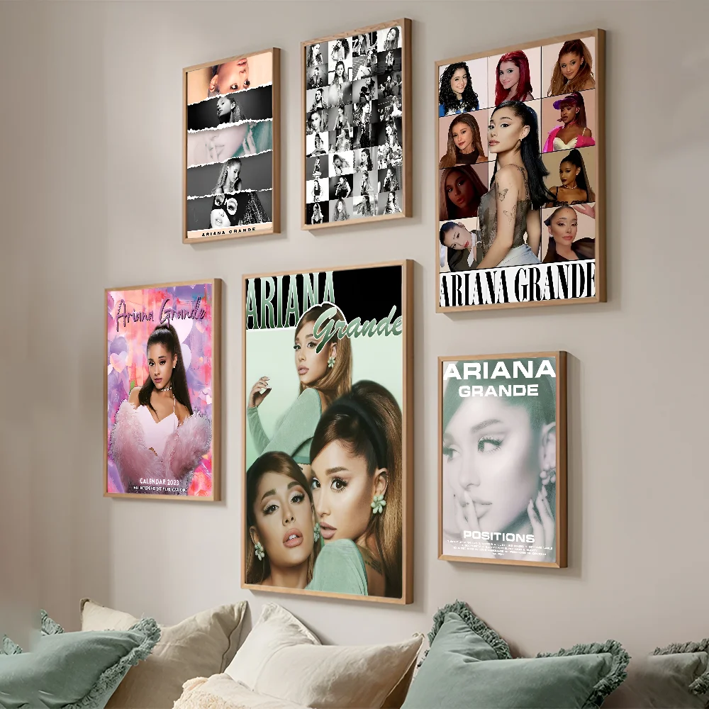 Singer Ariana-Grande Portrait Positions Whitepaper Poster HD Quality Poster Wall Art Painting Study Room Wall Decor