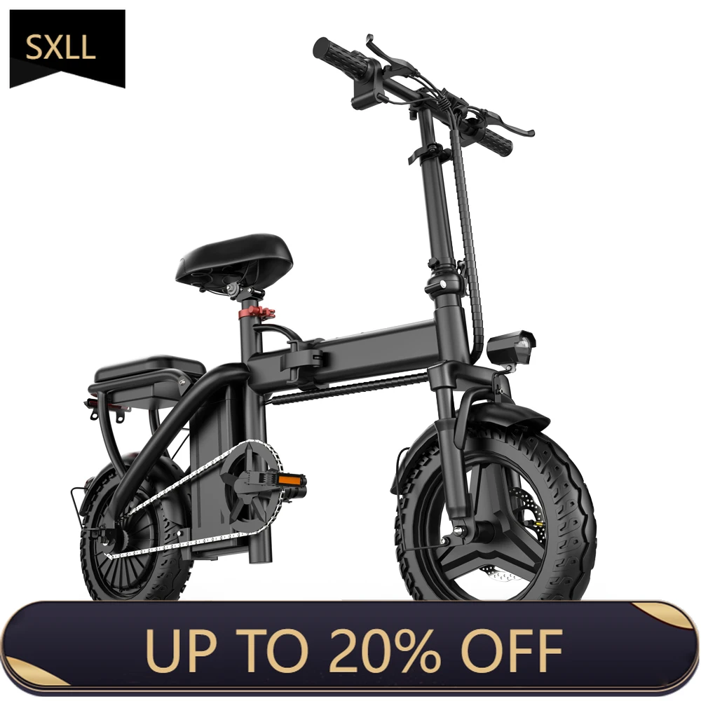 

China Factory 14 inch A1 Ebike OEM 48v 250W 500W 750W Mobile Folding Fat Tire Adult Electric BikeSXLL