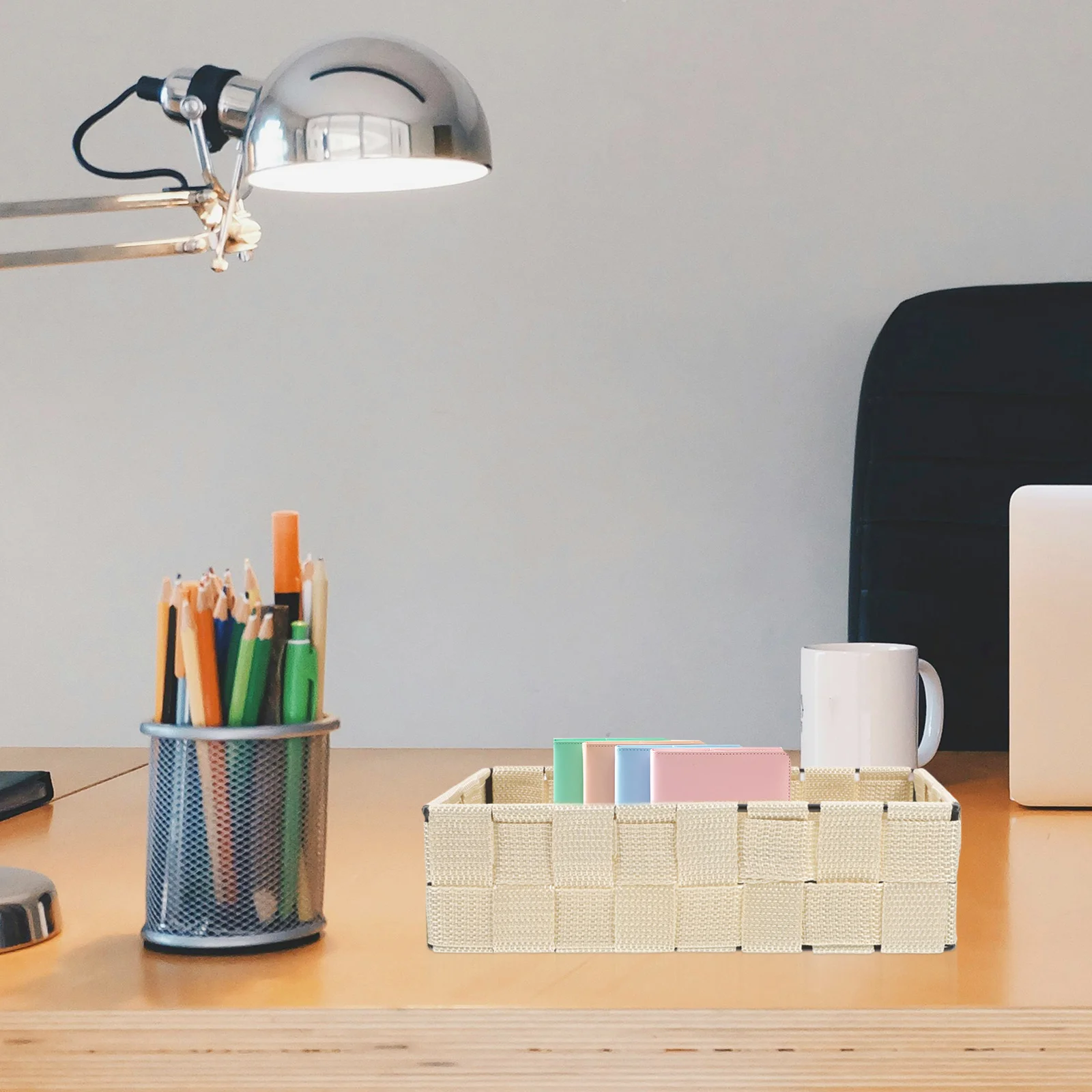 Multifunctional Nylon Storage Basket Desktop Organizer Holder Stackable Cube Storage Bins for Kitchen Bathroom