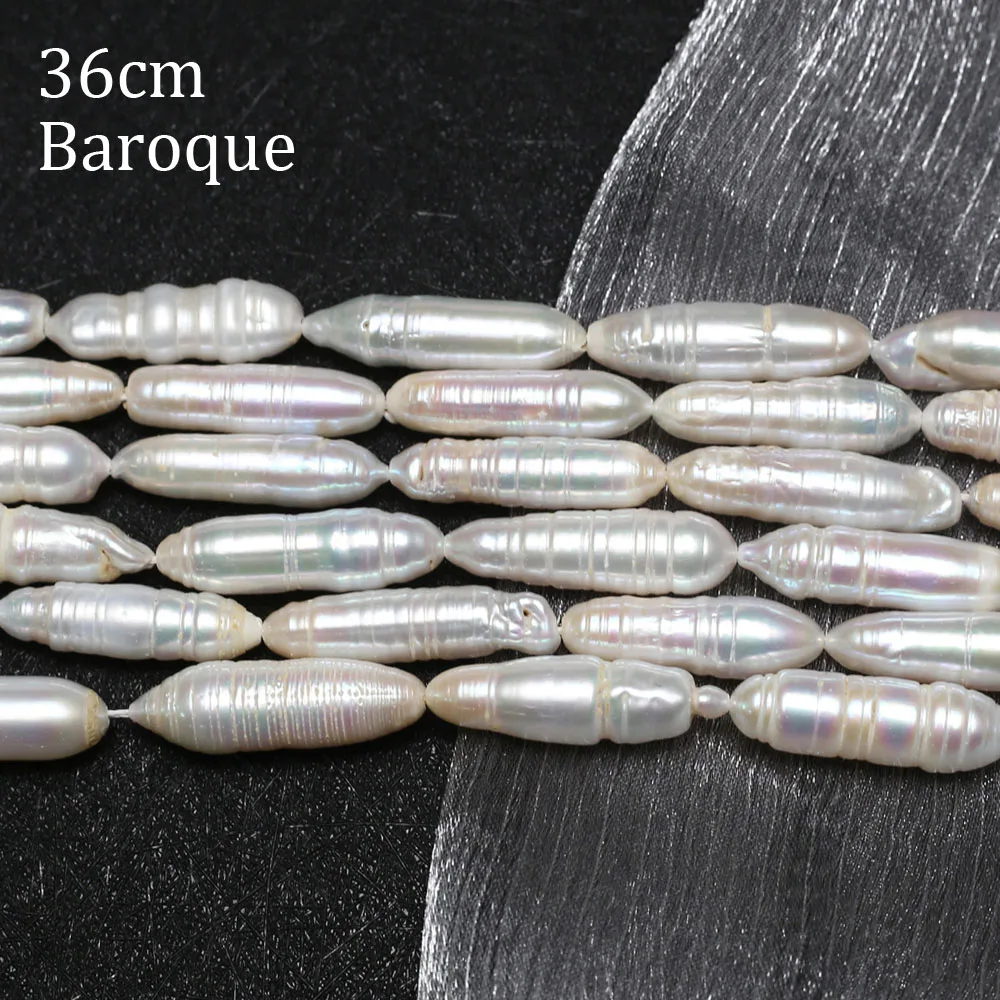 

8x26mm Baroque Cylindrical Pearls Natural Freshwater Pearl Beads for Jewelry Making Supplies DIY Necklace Bracelet Accessories