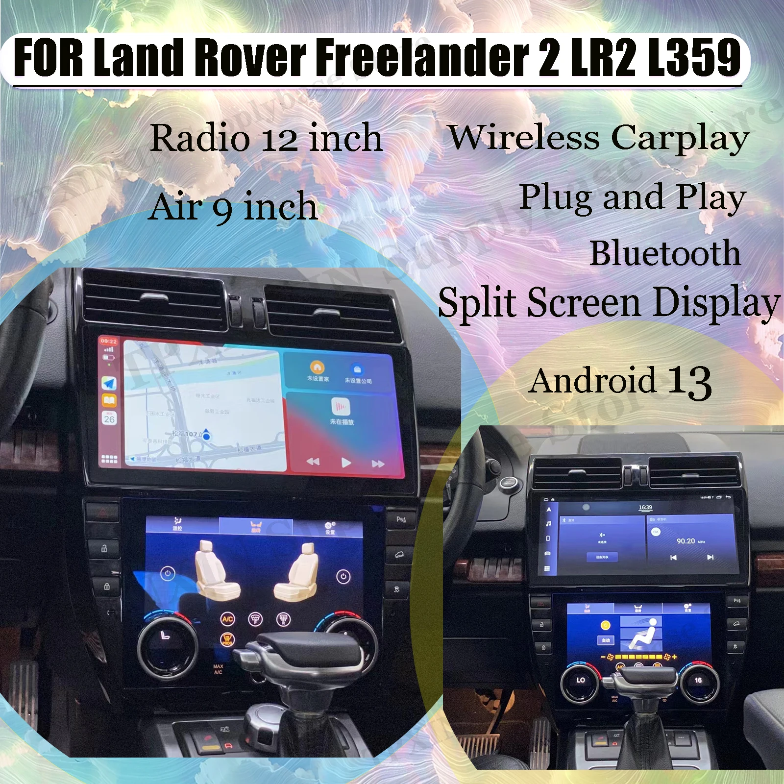 

Multimedia Car Radio Stereo Receiver Android 13 For Land Rover Freelander 2 LR2 L359 2009 2010 2011 2012 2013-2015 GPS Head Unit