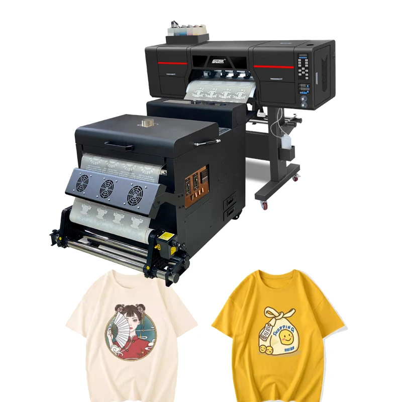 Hot Dtf Printer I3200 60Cm T-Shirt Pet Film Printer Dtf Textile Printer Powder Shaker Machine Xp600