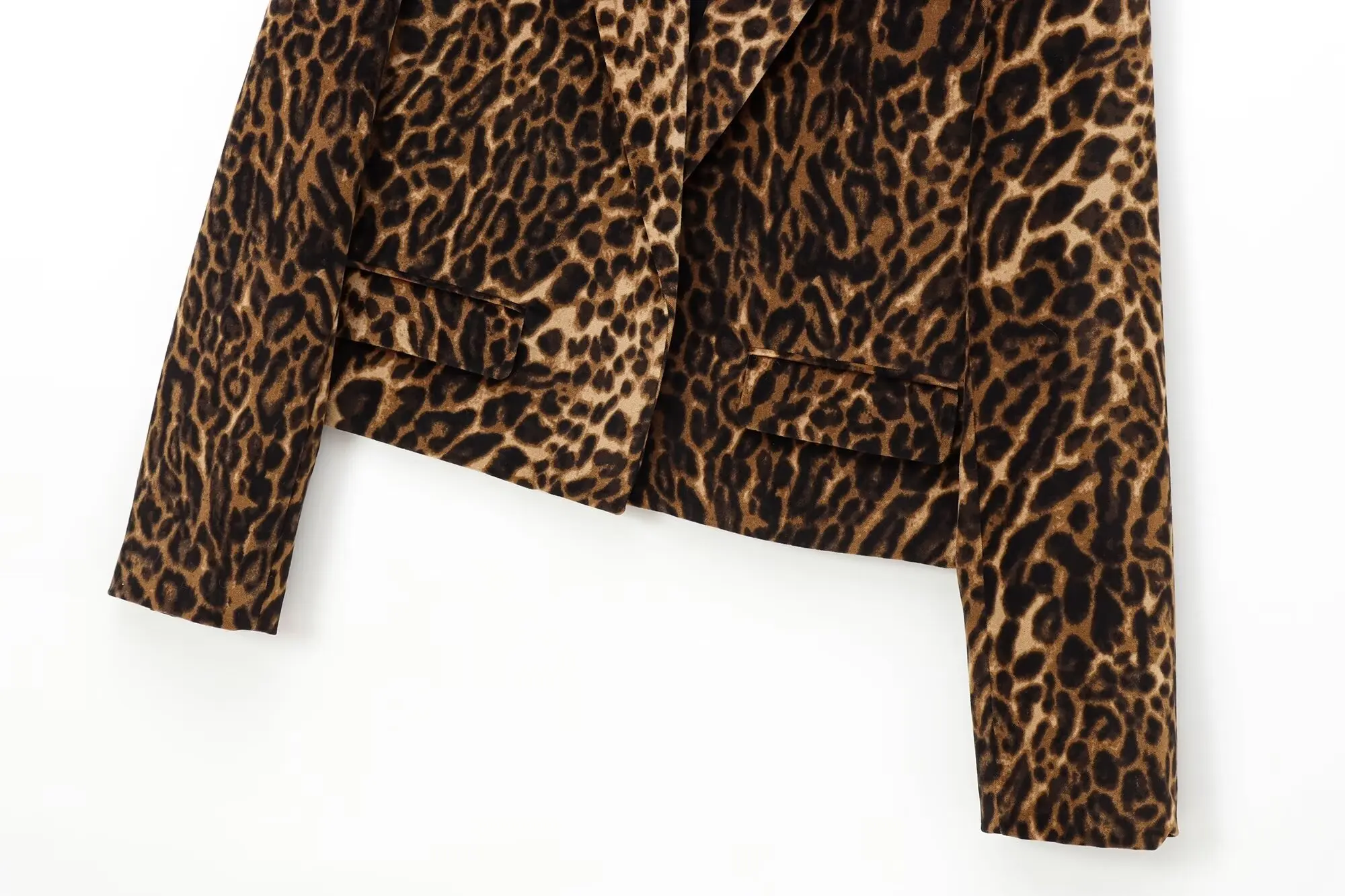 Mode Langarm Blazer Top Frauen 2 Stück Leopard Gedruckt Mini Rock Sets frauen Anzug Zwei Stück Set Frauen Outfit – Detail 6