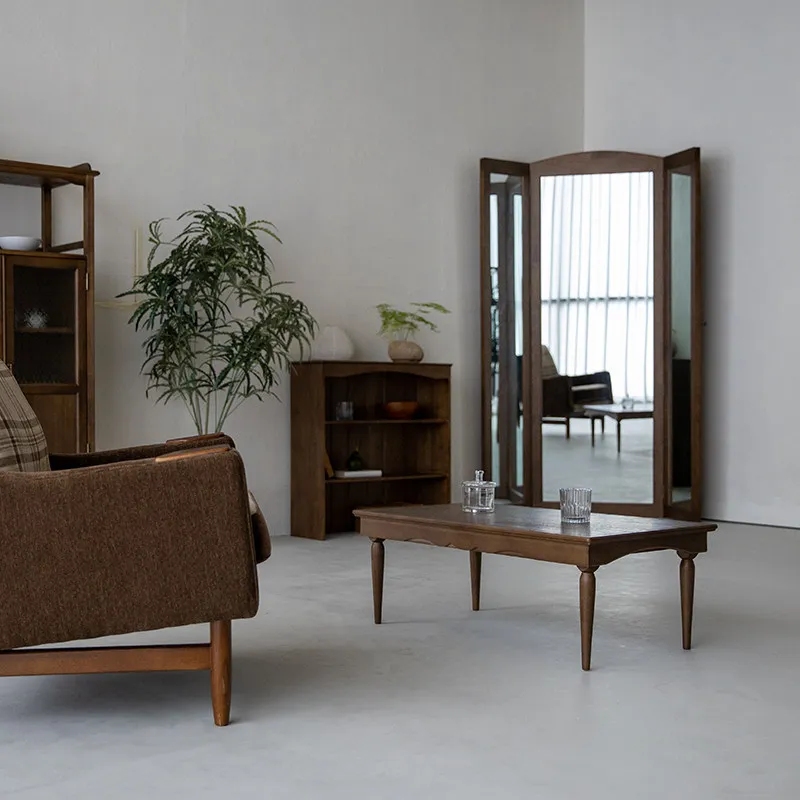 Vintage Floor Mirror Living Room Decoration Items Vanity Full Body Standing Mirror Aesthetic Irregular Spiegels Home Products