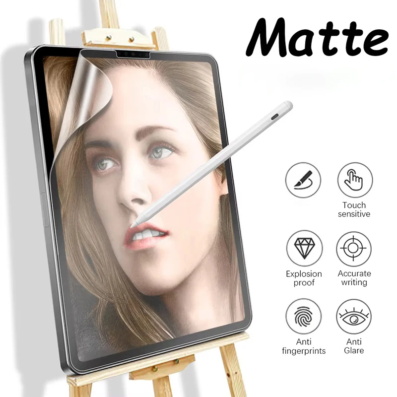 1 Stück mattierter Displayschutz aus Papier für Apple iPad 10. 9. 8. 7. Generation Mini 6 iPad Air 5 4 3 2 1 Pro 11 12,9 2022 2021 2020 2018