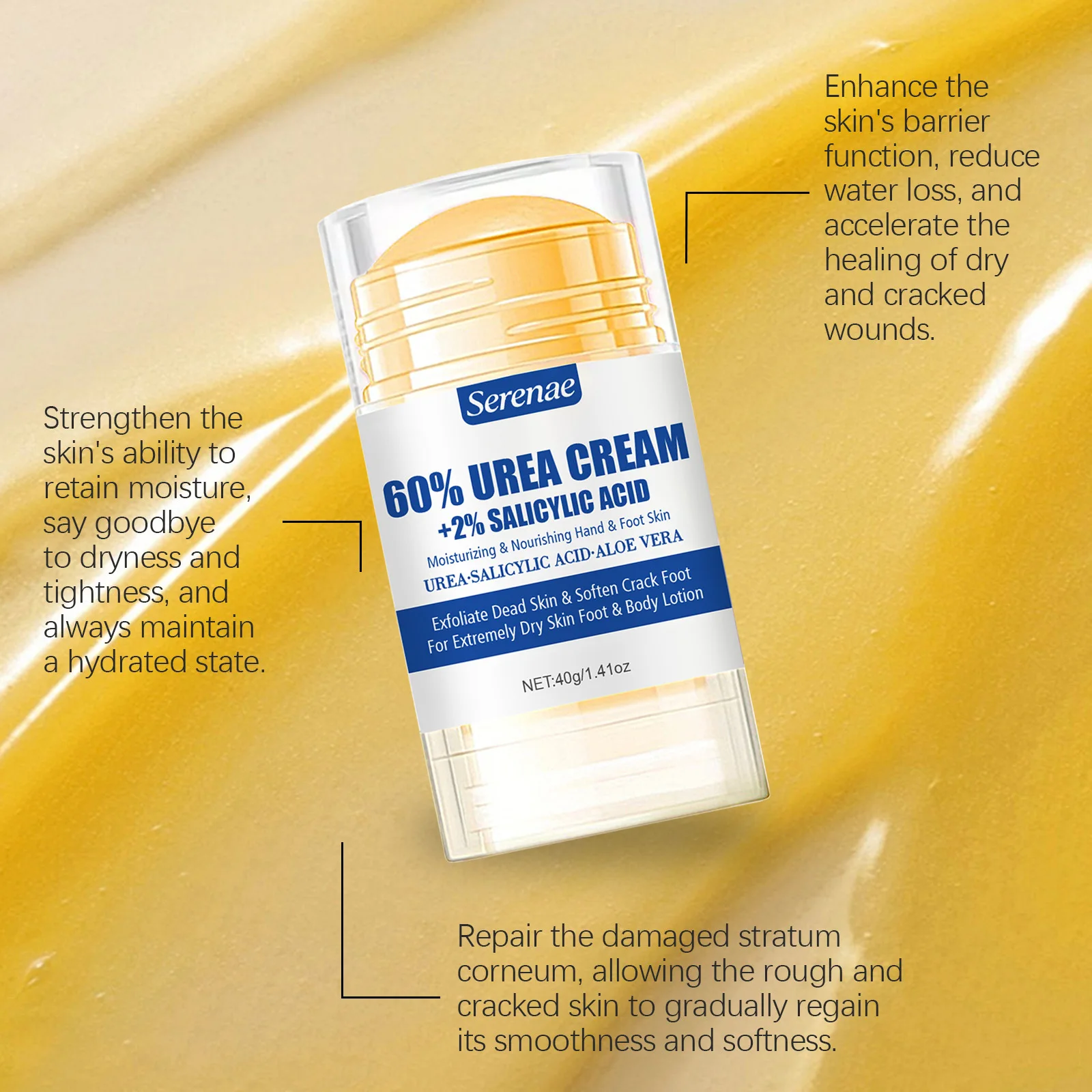Krim Kaki Urea 60% + Asam Sali - Urea Foot Cream ulasan dan harga
