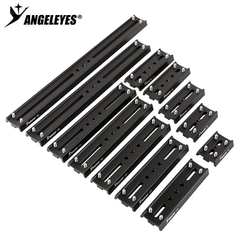 Angeleyes 4 parafusos posicionamento placa de cauda de andorinha 60/80/100/110/120/140/160/180mm anel de retenção equatorial placa de instalação rápida