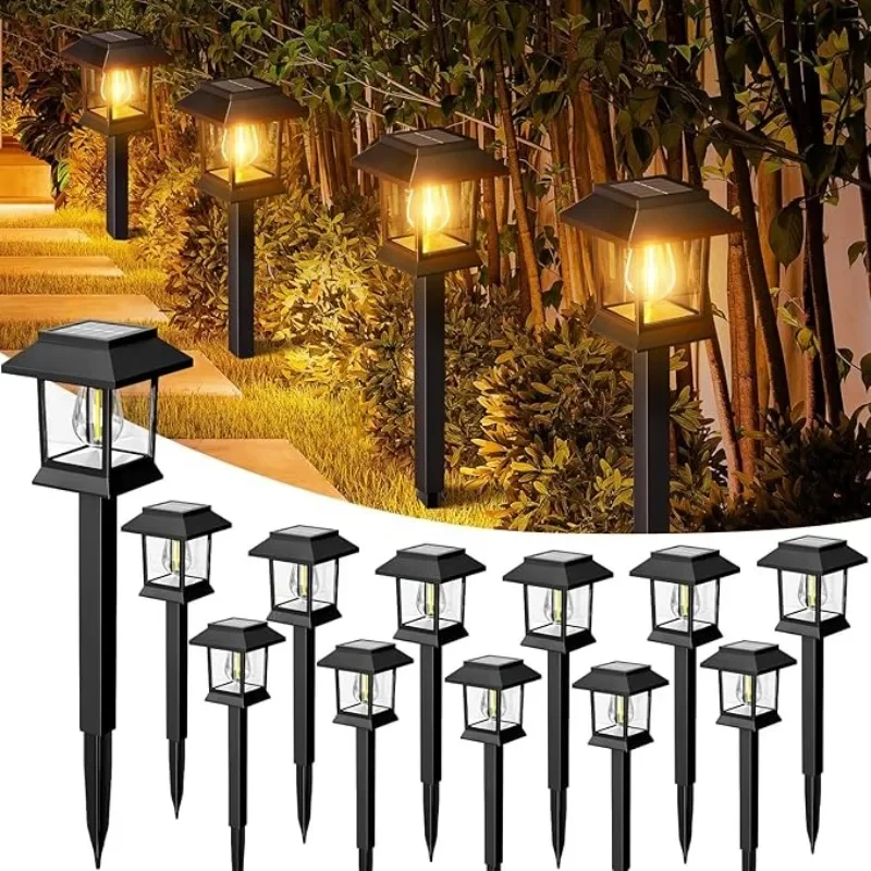 

Solar Powered Outdoor Garden Lights LED Spike Lights for Lawn Pathway and Patio Decoration Weatherproof Landscape Lighting