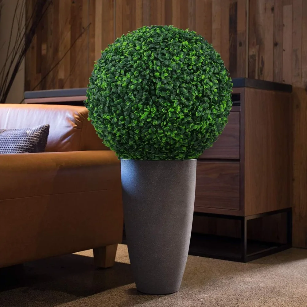 

2 19.7-inch 4-layer Artificial Plant Shaping Balls, Imitation Wood Decorative Balls