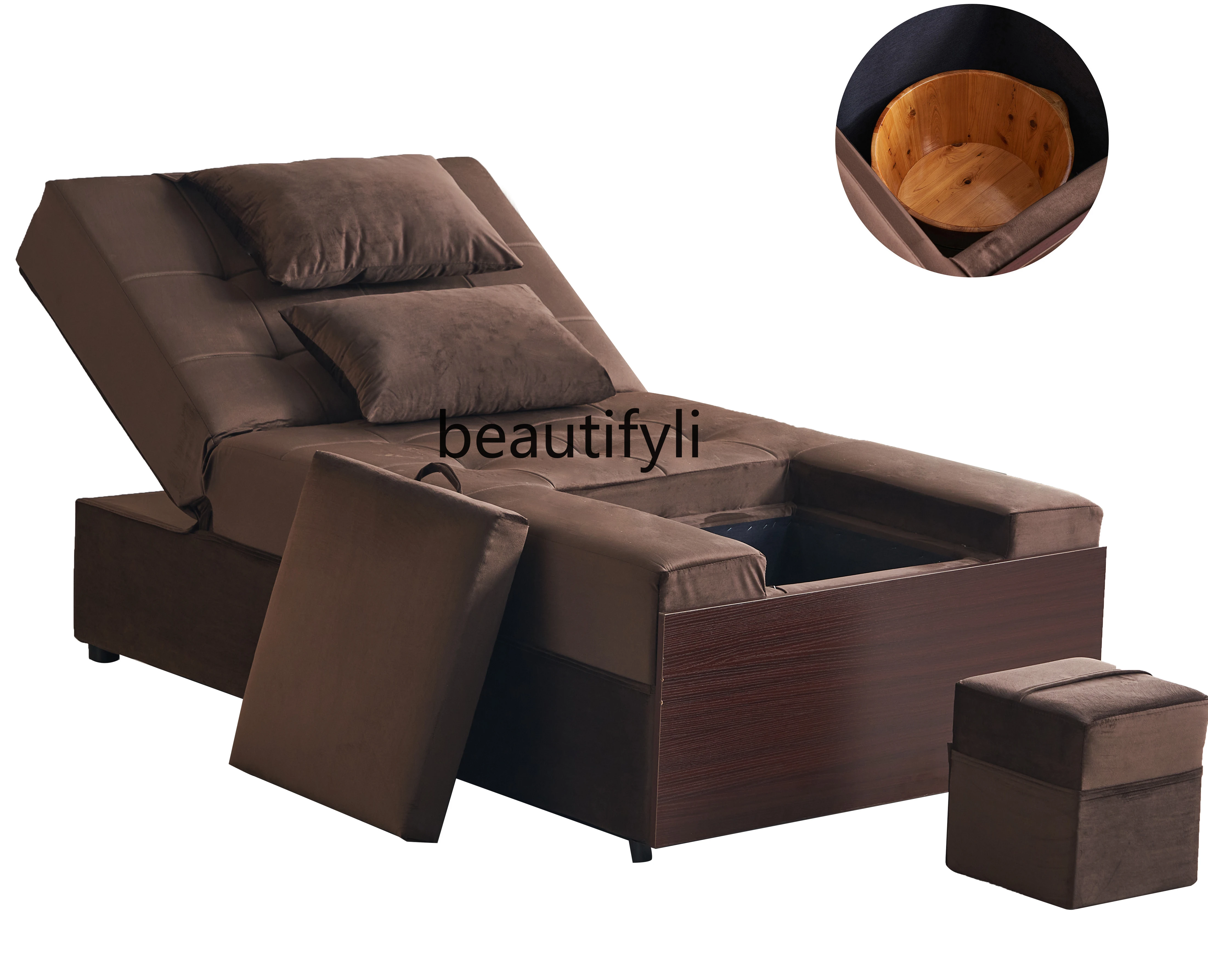 Electric Pedicure Massage Couch Integrated Dormintory Foot Bath Sofa Ear Cleaning Bath Hall Recliner Rest Bed