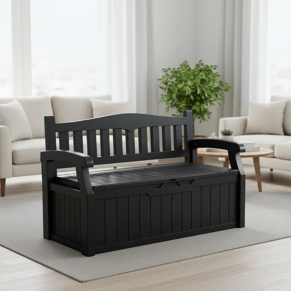 Large Outdoor Storage Chest Garden Bench Waterproof UV Proof