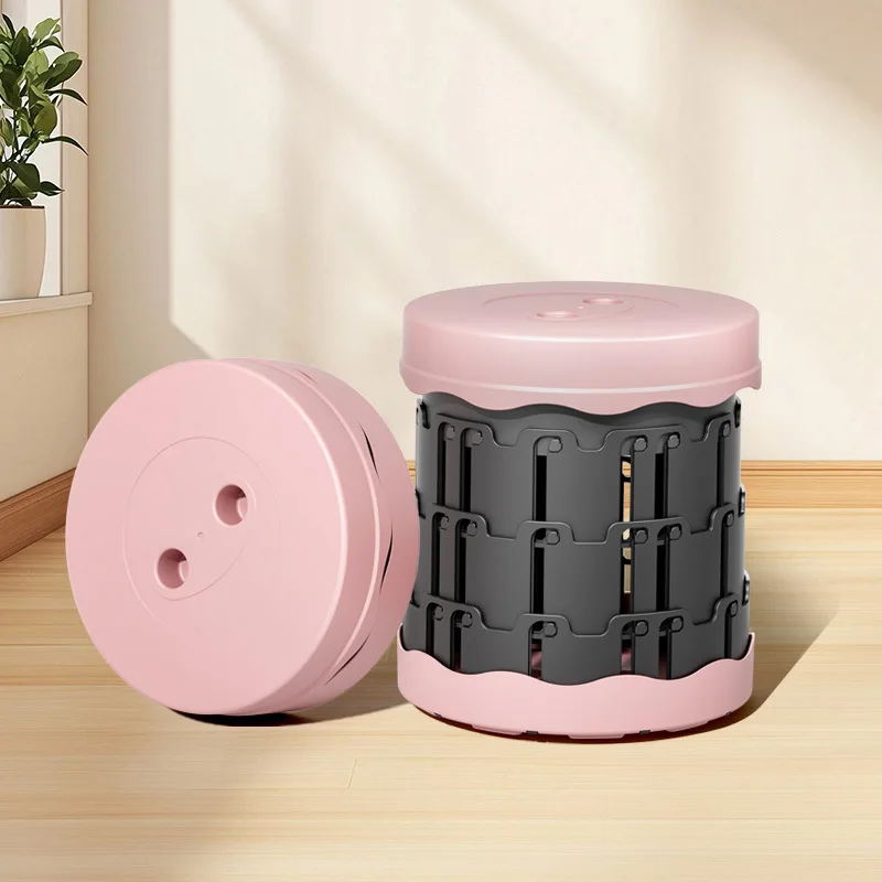新製品-グラデーション折りたたみスツール-折りたたみ式アウトドアポータブル伸縮スツール-子供用キャンプチェア