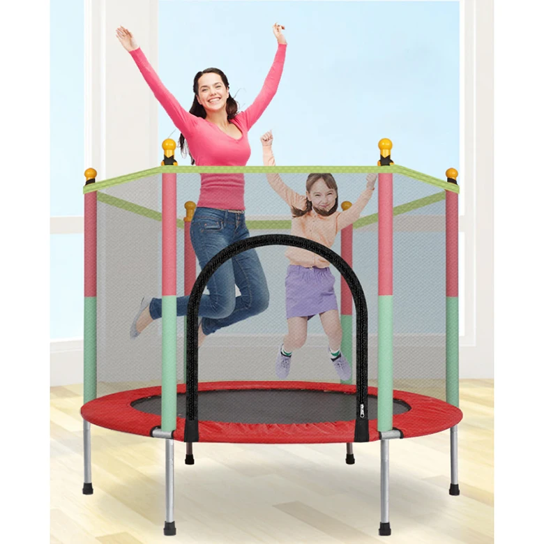 Trampoline d'extérieur solide et Stable pour enfants et adultes, approuvé par offre spéciale, avec filet fermé pour enfants